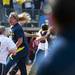 The Michigan team celebrates defeating Louisiana-Lafayette 2-1 on Saturday, May 25. Daniel Brenner I AnnArbor.com